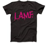YAQINUO Lamf L.A.M.F As Worn by Johnny Thunders T Shirt 100% Cotton Black XL