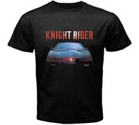 YAQINUO Lead Knight Rider Retro Movie TV Show Men's T Shirt Black L