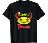 YAQINUO Lemon Demon Fruits Funny Men T Shirt Black M