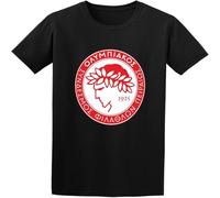 YAQINUO Man'S Round Neck Olympiakos Piraeus Personalized Cool Sports T Shirt Black XL