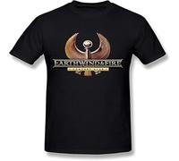 YAQINUO Men's Earth Wind & Fire Logo T Shirt Black M
