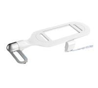 Yaqor Bidé Acoplable para Inodoro sin Electricidad - Doble Boquilla Retráctil y Autolimpiable, Presión Regulable, Conexión G1/2, Ultrafino, Instalación Fácil bajo la Tapa del WC