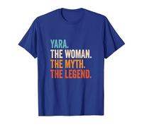 Yara The Woman The Myth The Legend Nombre Yara Camiseta, Hombre, Azul Real, 3XL
