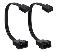 YARCHONN Cable adaptador de ventilador estándar de 4 pines PWN a 3 pines, 3 pines a 4 pines, placa base PC, CPU, control de temperatura, refrigeración, cable de extensión, adaptador Molex macho para