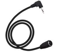 YARCHONN Cable de audio de 5 pines MIDI DIN de 90 grados, 1/8 pulgadas, 3,5 mm, TRS macho estéreo, ángulo recto, conector jack para altavoz, amplificador HiFi, sistemas de sonido de 1,5 m (TRS a MIDI