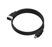 YARCHONN Cable FireWire DV de 6 pines a 4 pines IEEE 1394 de 4 pines a 6 pines macho Firewire 400 de alta velocidad i.Link DV para videocámara, ordenador, portátil, disco duro externo - 1,8 m