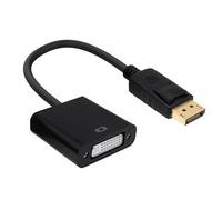 YARCHONN DisplayPort a DVI Adaptador Cable Puerto Pantalla Chapado en oro (DP) Macho a DVI-I 24 + 5 hembra Convertidor Monitor Cable para PC portátil escritorio Proyector Monitor Computadora HDTV