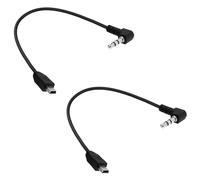 YARCHONN Mini USB a 3,5 mm Audio Cable Adaptador Mini USB macho a 3 pines 3,5 mm TRS Conector AUX estéreo Audio Converter Cable de extensión para teléfonos móviles CD/DVDS Cámara Digital 25 cm/9.8