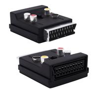 YARCHONN SCART Macho a Mujer y 3RCA RGB S-Video(SVHS) Convertidor Conmutable SCART Adaptador Enchufe con SVideo y 3 RCA - Vídeo Compuesto Izquierda + Derecha Estéreo/Mono Audio y Conector de Vídeo-2