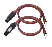 YARCHONN Speakon - Cable de altavoz (1,64 m, cable de audio a conector Speakon, adaptador de bloqueo giratorio para dispositivos de audio, 2 unidades)