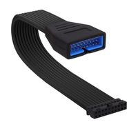 YARCHONN USB 3.0 Kopfzeile Verlängerungskabel Mainboard 19/20 Poliges Stecker auf Buchse Internes verlängerungskabel verlängerer Adapter für Lösen von Motherboards blockiert von Grafikkarte -15cm