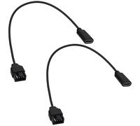 YARCHONN USB C a PC Fan Adapter Netzkabel Typ C weiblich zu 3Pin 4Pin Case Fan Versorgung Verlängerungskabel für Computer Kühlung Lüfter-20cm-2pcs