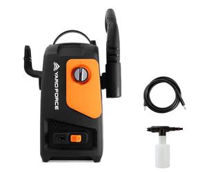 Yard Force EW U11B - Lavadora de Alta presión, 1600 W, presión de Trabajo máx. 120 Bar, Flujo de Agua de 400 l/h, Pistola de Alta presión, Boquilla Turbo, Manguera de presión de 3 m, Soporte para