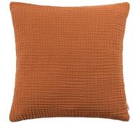 Yard furn Lark Funda De Cojín - Suave Minimalista Texturizado Muselina Algodón Funda Decorativa (Pacana - 45x45cm)