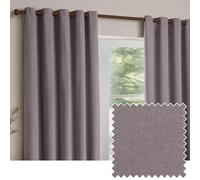 Yard Heavy Chenille Par De Cortinas con Ojales - Suave Filtrado De Luz Terciopelo Cortinas (Mauve - Ancho 229 x Largo 137cm)