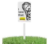 Yard Signs with Stakes, Wooden No Pooping Dog Warning Signs, Protective Outdoor Pet Sign with Tool-Free Setup, Weather-Resistant and Easy to Read for Lawns, Gardens, Driveways, Yard, and Outdoor