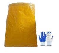 Yard Waste Bag with Shoulder Strap and Gloves Grass Lawn Collector