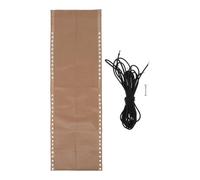 Yardenfun 1 Juego de Tela de Repuesto para Tumbona, Tela Resistente y Plegable con Cuerda y Perno, Impermeable para Playa o jardín, 63 x 17 Pulgadas, Color marrón Claro