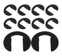 Yardenfun 10 Almohadillas Nasales Antideslizantes para Gafas Almohadillas de Silicona Negras U en Forma de Herradura 10 Piezas Reutilizables para Soporte Nasal Cómodo y Ajuste Seguro en