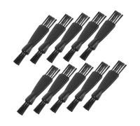Yardenfun 10 piezas Cepillo Limpiador Doble Cabezal para Afeitadora Eléctrica Hombre Mango Antideslizante Material Duradero para Limpieza Precisa de Recortadoras y Máquinas de Afeitar Casa