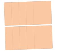 Yardenfun 10 piezas Práctica de Silicona para Maquillaje Reutilizable de Grosor Mate para Principiantes Entrenamiento de Técnicas de Maquillaje y Color Naranja