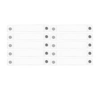 Yardenfun 10 Piezas Tiras Magnéticas Transparentes con Asa Ergonómica para Identificación Cierre Magnético Seguro Multiusos para Etiquetas Llaveros y Credenciales de Trabajo