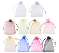 Yardenfun 100piezas Organza Para Joyería Bolsitas Cordón Para Dulces y Regalos Especiales Comunión