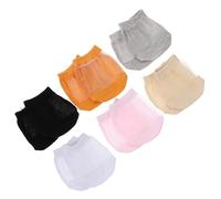 Yardenfun 12 piezas Calcetines Invisibles Mujer de Algodón Transpirables Antideslizantes Cortos para Verano Diseño para Zapatillas y Zapatos Colores Surtidos
