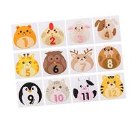 Yardenfun 12 Piezas Mensual Pegatinas Mensual del Bebé Bloques De Hitos Bebé Mensualmente Pegatinas Accesorios para Recién Nacidos Suministros para Tomar Fotos Placa De Cobre Pegatinas