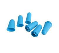 Yardenfun 12 Piezas Protector de Dedos de Silicona Azul de Unidades Pequeño Mediano y Grande Flexible y Antideslizante para Protección y Cuidado de Uñas Trabajos Manuales y Arte de Uñas