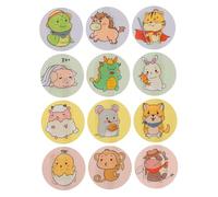 Yardenfun 120 piezas Unidades Vendajes Adhesivos Redondos para Parches Hidrocoloides Impermeables y Transpirables con Diseño de Dibujos Animados Protección Cómoda para Heridas y