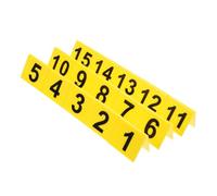 Yardenfun 15 Piezas Marcadores de Número Acrílicos Doble Cara Decoración para Fiesta de Detectives y de Crimen Reutilizables para Restaurantes Cafeterías y Bares Visibilidad Alta Contraste