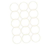 Yardenfun 15piezas Aros De Metal Para Manualidades Accesorios De De Metálicos Para Decoración De y De Diámetro Color Dorado