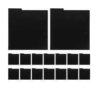 Yardenfun 16 Piezas Separadores para Vinilos de PVC Negro 330X317 MM, 16 Piezas Reutilizables, Divisores de Estantes y Organizadores de Colecciones de Discos para Estudio, Oficina y Archivo