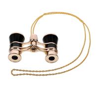 Yardenfun 1Juego Mini Binoculares de Viaje con Cadena Prismáticos Compactos para Adultos Telescopio Portátil para Observación de Aves Conciertos y Actividades al Aire