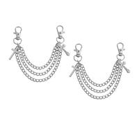 Yardenfun 1Par Cadenas de Zapatos Decorativas de Metal de Encaje para Hombres y Mujeres Accesorios de Moda Resistentes y Fáciles de Usar Necesidad de Pegamento