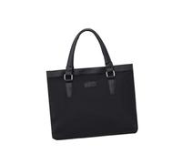 Yardenfun 1Pieza Maletín de Cuero de Vaca para Portátil Resistente al Desgaste Bolsa Bandolera de Hombre para Negocios y Uso Negro