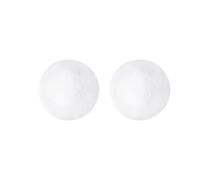 Yardenfun 2 Bolas White de Redondas de 20cm para Manualidades Infantiles y Decoración Navideña, Juguete Educativo Adecuado Navidad