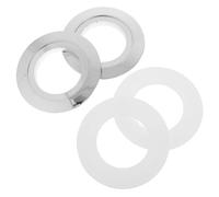 Yardenfun 2 Juegos Parche de conversión de botones Partes del botón del inodoro Reparación de botones de baño