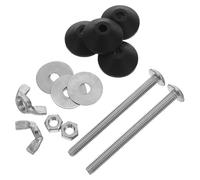 Yardenfun 2 Juegos Tornillos para Asiento de Inodoro Acero Inoxidable Fijación para Tanque y Taza con Arandelas para Recambio Wc Roca Resistente y Fácil Instalación