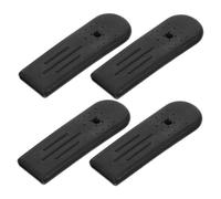 Yardenfun 2 Pares de Manijas de Freno Compatibles la Mayoría de Versiones para Silla de Ruedas en Caucho Negro Accesorios Versátiles para Reemplazo y Mantenimiento