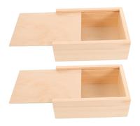 Yardenfun 2 Piezas Caja de Cerillas de Madera con Rascador, Protección contra Humedad y Diseño Natural para Chimenea y Uso Exterior, Almacenamiento Práctico y Elegante