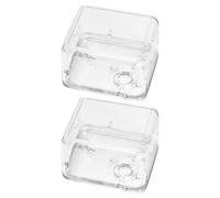 Yardenfun 2 Piezas Caja Transparente para Caja de Música Soporte Vacío de Plástico, 2 Piezas para Ensamblaje y Reparación DIY, Organizador de Mecanismo Musical Compacto para Manualidades