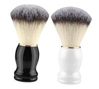 Yardenfun 2 piezas Cepillo de Afeitar para Hombre Portátil con Mango Suave para Barbero y Salón Cepillo Limpiador Multifuncional para Barba y Rostro Fácil de Limpiar y Viaje