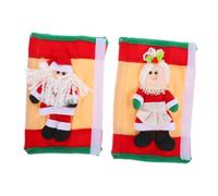 Yardenfun 2 Piezas Cubiertas Decorativas para Manijas de Frigorífico Navideñas de Unidades Fáciles de Colocar y Retirar Protección contra Frío para Manijas de Electrodomésticos Decoración