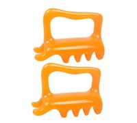 Yardenfun 2 Piezas Dual Push Handheld Shoulder Massager For Back Neck Muscle Tension Relief Portable Self Back Massager For Trigger Point Therapy