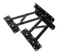 Yardenfun 2 Piezas Elevador Hidráulico para Mesas Bisagra de Mesa Elevadora Hidráulica Plegable Acero Laminado en Frío Negro Mecanismo de Resorte Ajustable y Hogar