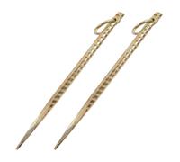 Yardenfun 2 Piezas Heavy Duty Livestock Ground Nail Anchors Robust Tie Out Stakes For Goat Sheep Cow Outdoor Farming And Animal Tethering