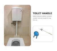 Yardenfun 2 piezas Palanca de Descarga para Inodoro Palanca Metálica Frontal para Tanque Recambio Fácil sin Herramientas Accesorio para Baños Comunes