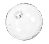 Yardenfun 2 piezas Pantalla de Vidrio Transparente de Esferas para Lámparas Colgantes de Diámetro Reemplazo Elegante para Iluminación de Hogar y Decoración Moderna